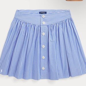 NWT Ralph Lauren Striped Cotton Poplin Skirt